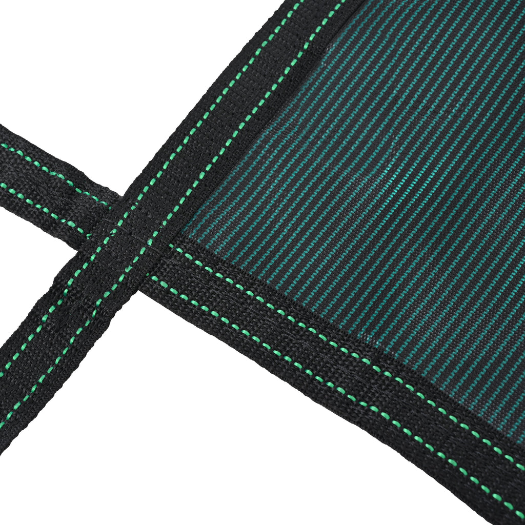 Swimming Pool Safety Cover with Triple-Stitched Mesh - Green or Blue