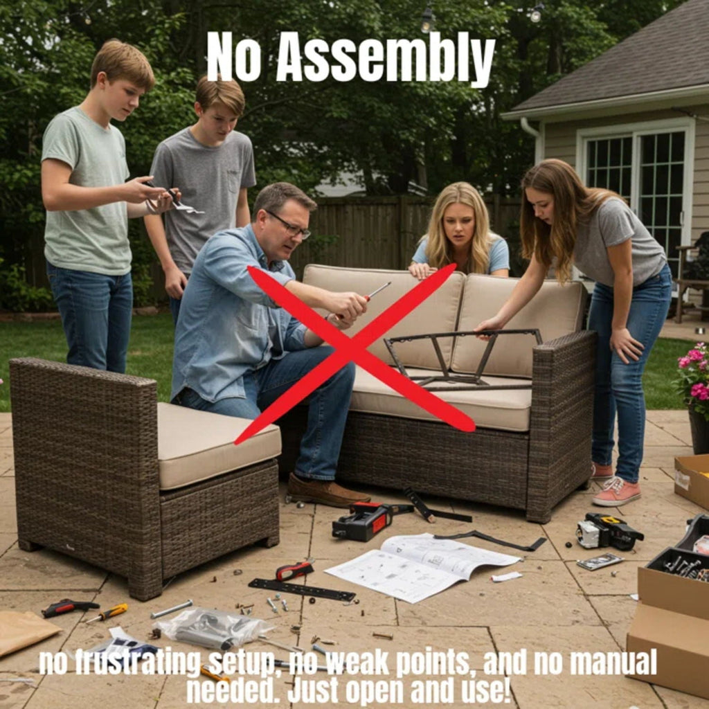 Stylish Sofa Seating Group With Cushions - Multiple Set Options, Dark Gray, Gray, or Dark Brown