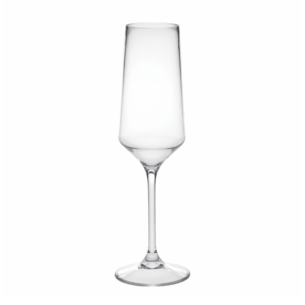 Unbreakable Plastic Champagne Flutes with BPA-Free Design - Clear