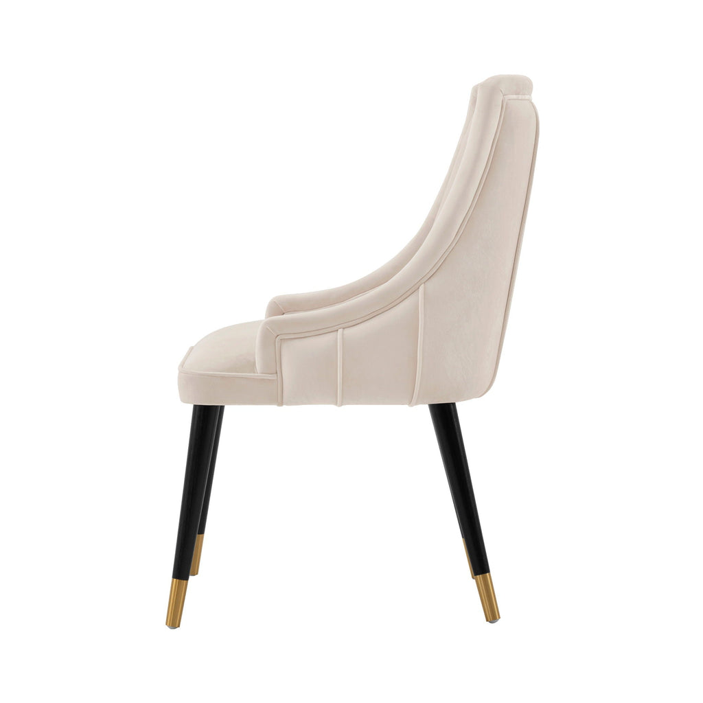Eda Dining Chair with Stitched Upholstery - Multiple Colors
