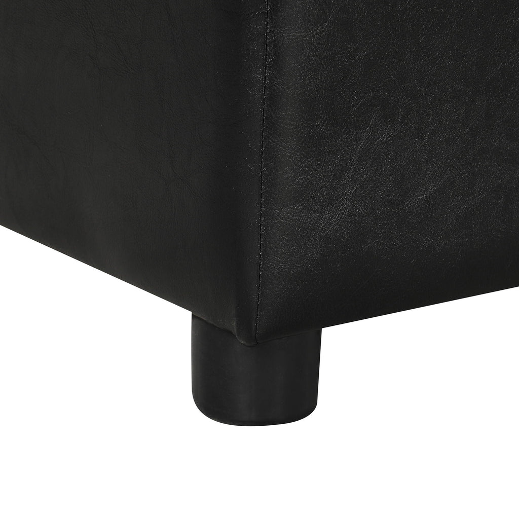 Twin Size Folding Ottoman Sleeper Bed with Mattress - Light Brown, Black, Dark Gray, White