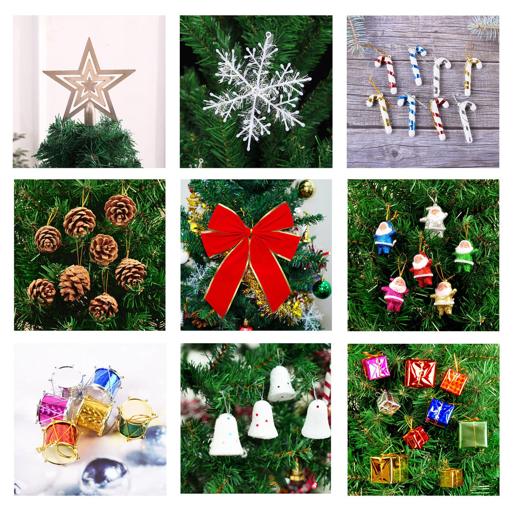 6ft Artificial Christmas Tree with LED Lights - 34.65" Wide