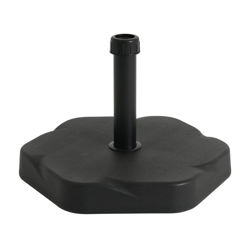 Hex Shape Outdoor 65-Pound Umbrella Base with Resin and Concrete - Outdoor