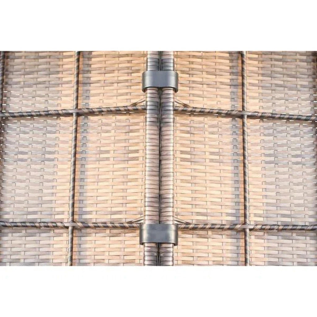 Modern Patio Rattan Sectional Set with Cushions - Multiple Colors