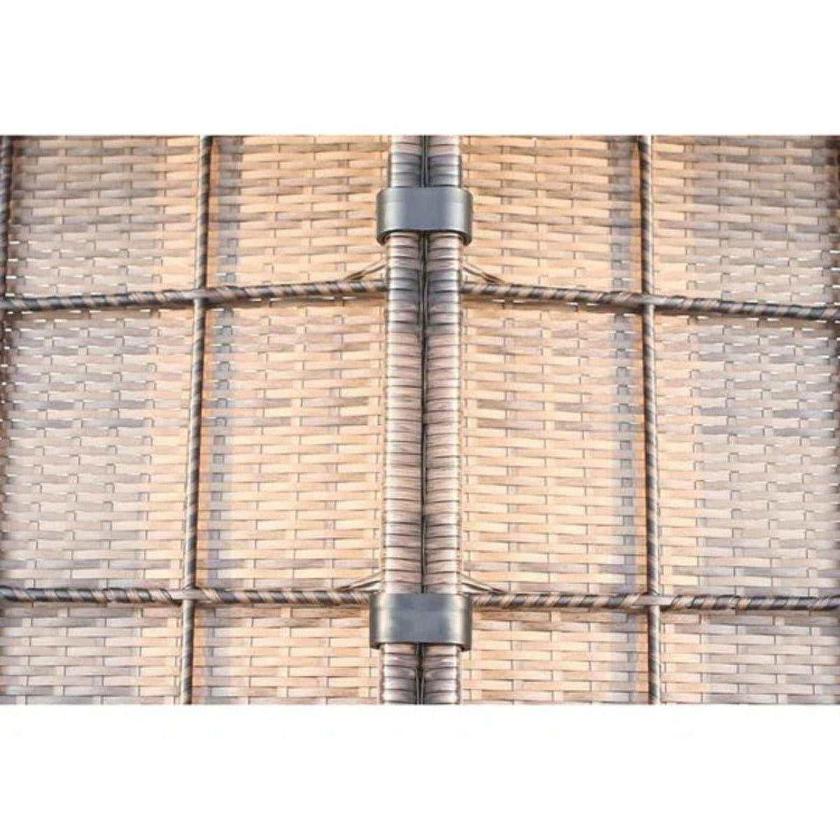 Modern Patio Rattan Sectional Set with Cushions - Multiple Colors