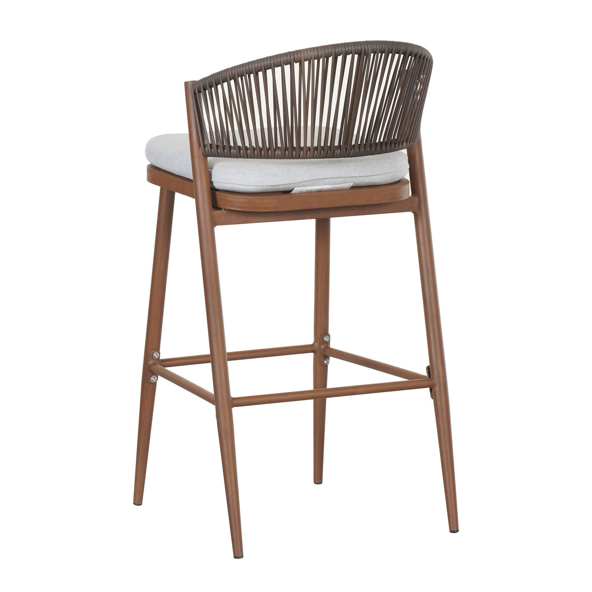 Outdoor Bar Height Metal Frame Counter Stools
