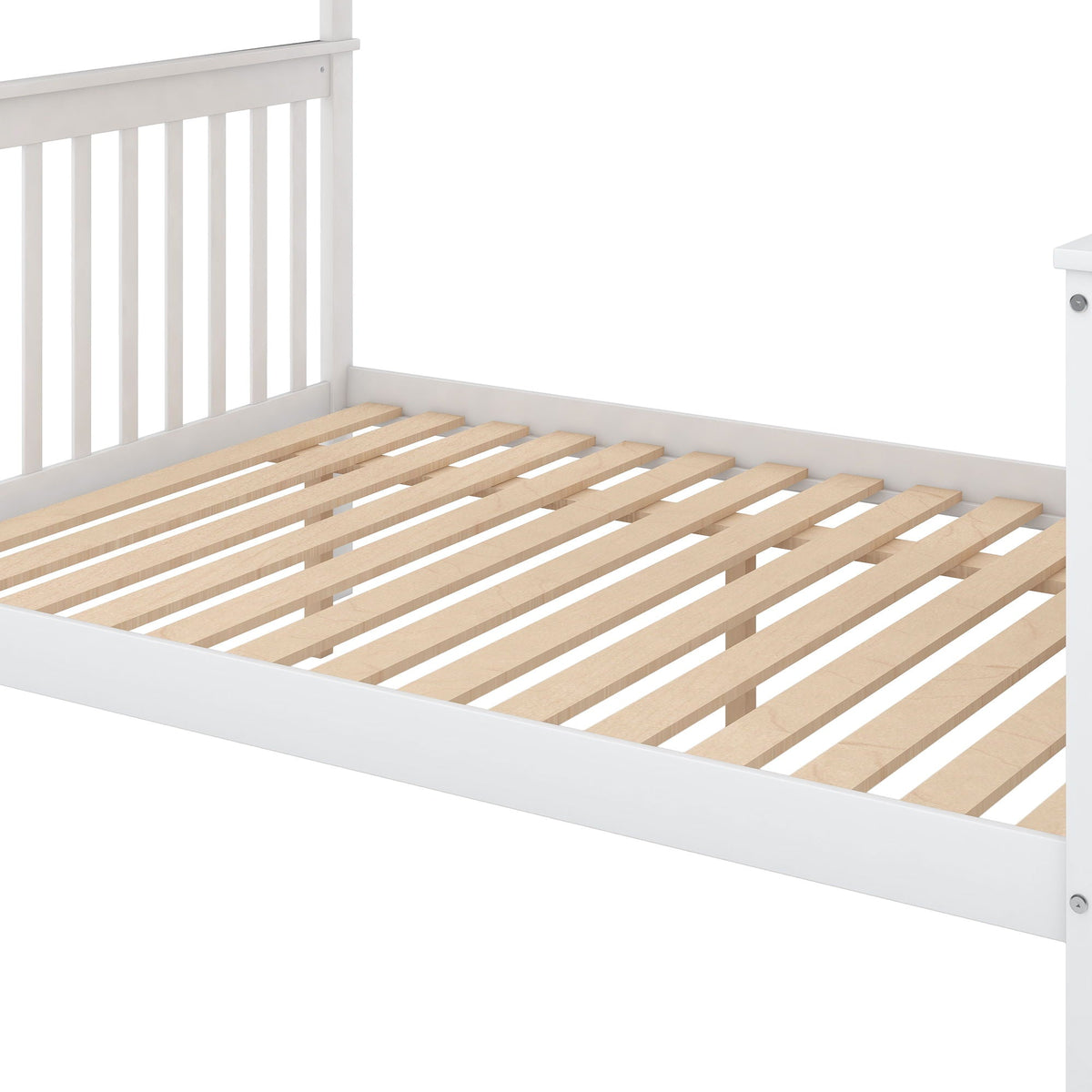 Bunk Bed with Staircase and Storage Options - Dark Gray or White