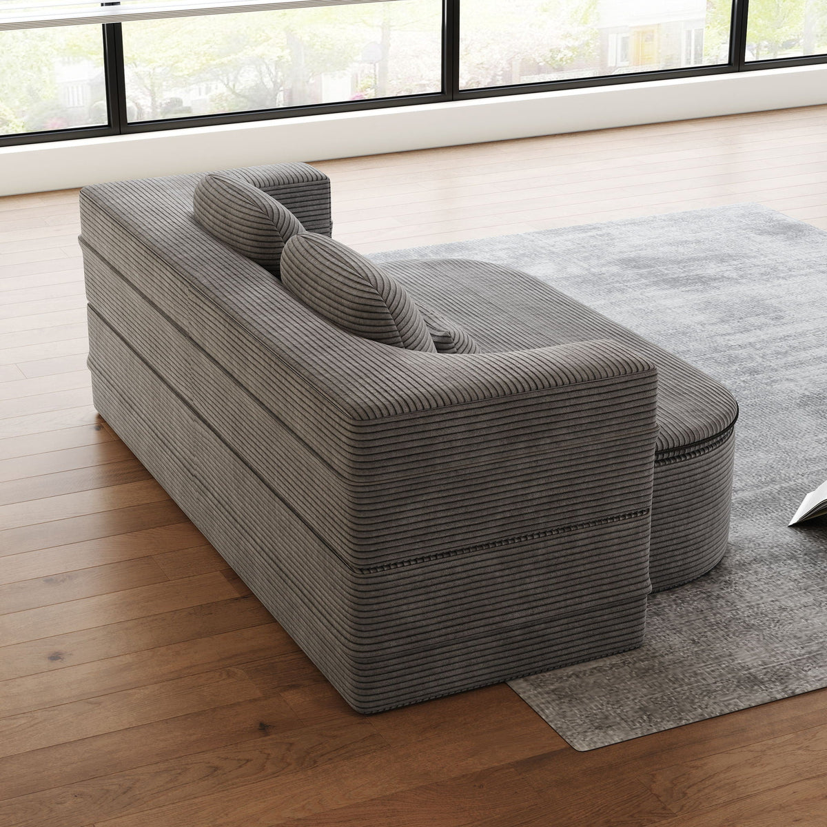2 In 1 Foldable Sofa Bed with Multi Functional Blanket - Futon Sofa