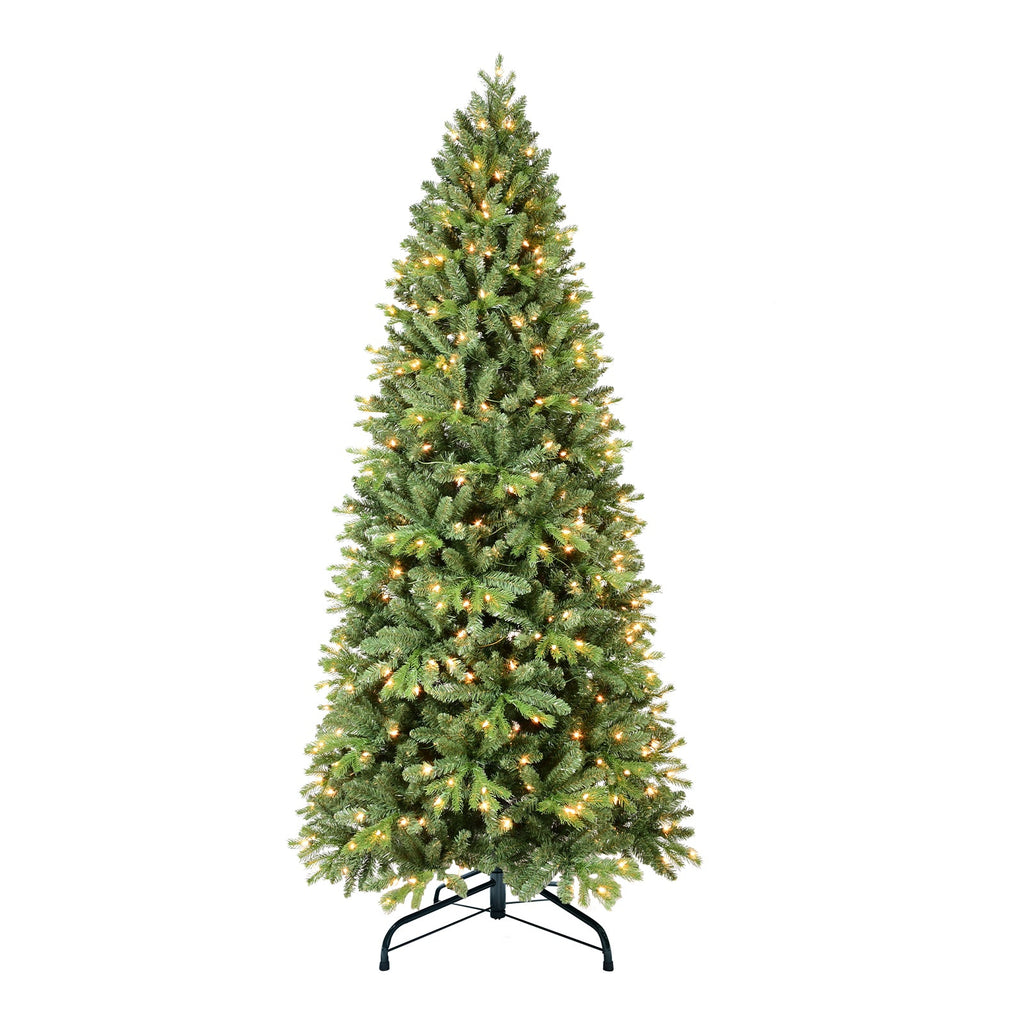 9FT Christmas Tree with 2435 Tips and 700 Warm Lights - PVC