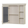 Wall Mounted Bathroom Storage Cabinet with Mirror Door - 35.5" Wide
