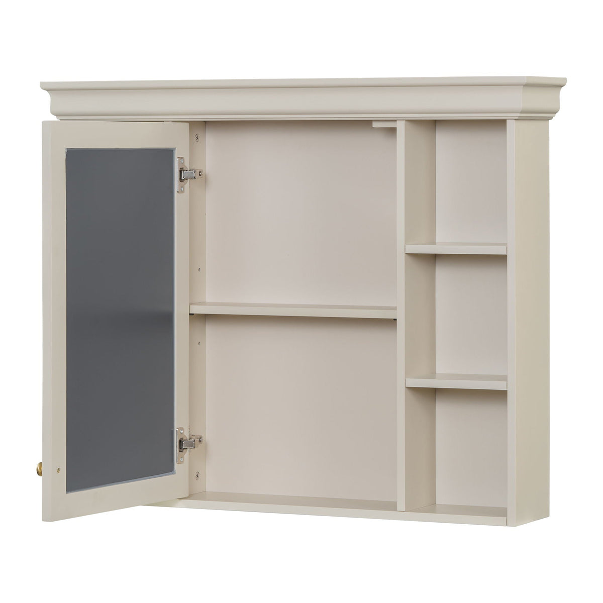 Wall Mounted Bathroom Storage Cabinet with Mirror Door - 35.5" Wide