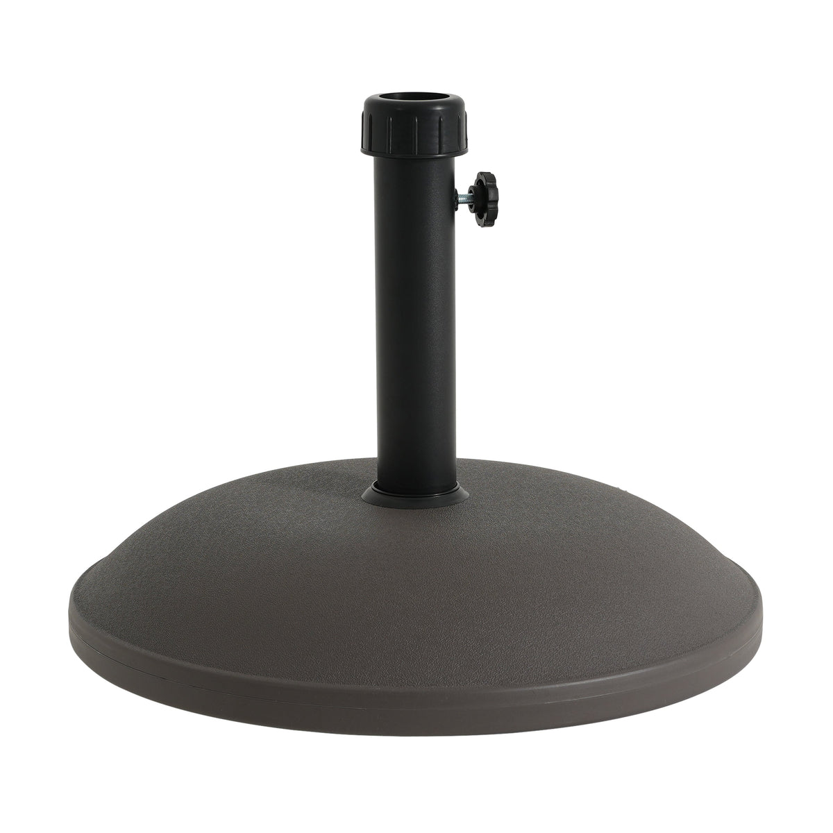 Outdoor 68-Pound Round Umbrella Base with Concrete Core - Brown