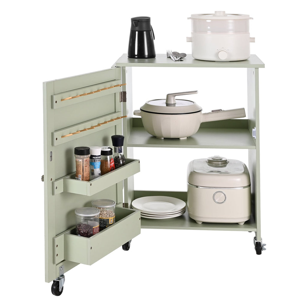 Folding Sewing Table with Compact Storage - Particle Board