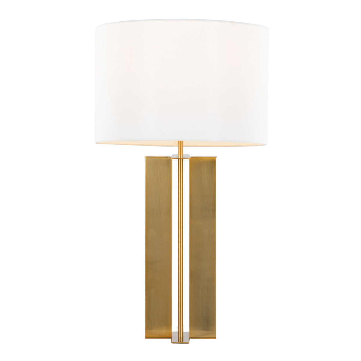 Cosmo Contemporary Table Lamp with Drum Shade - Black or Bronze