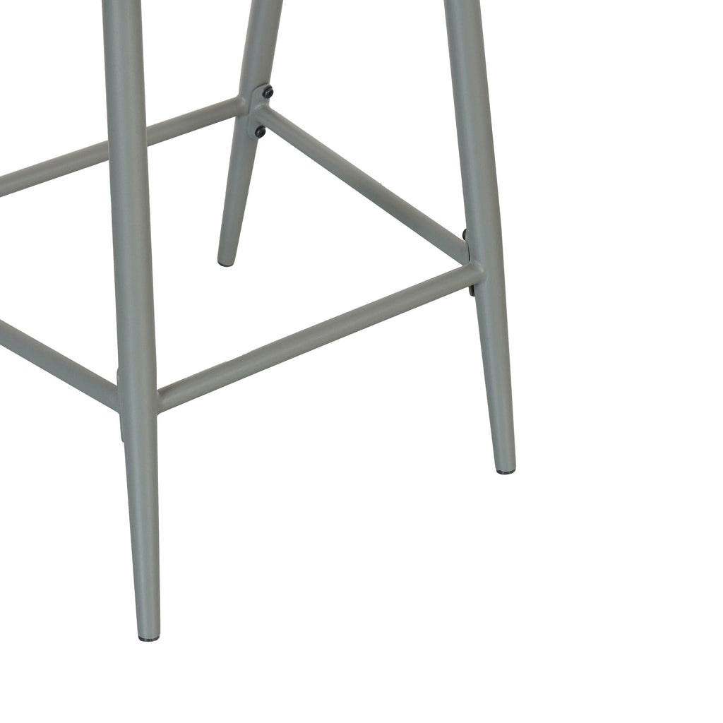 Outdoor Bar Height Metal Frame Counter Stools