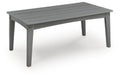 Cove Beach - Rectangular Cocktail Table - Gray