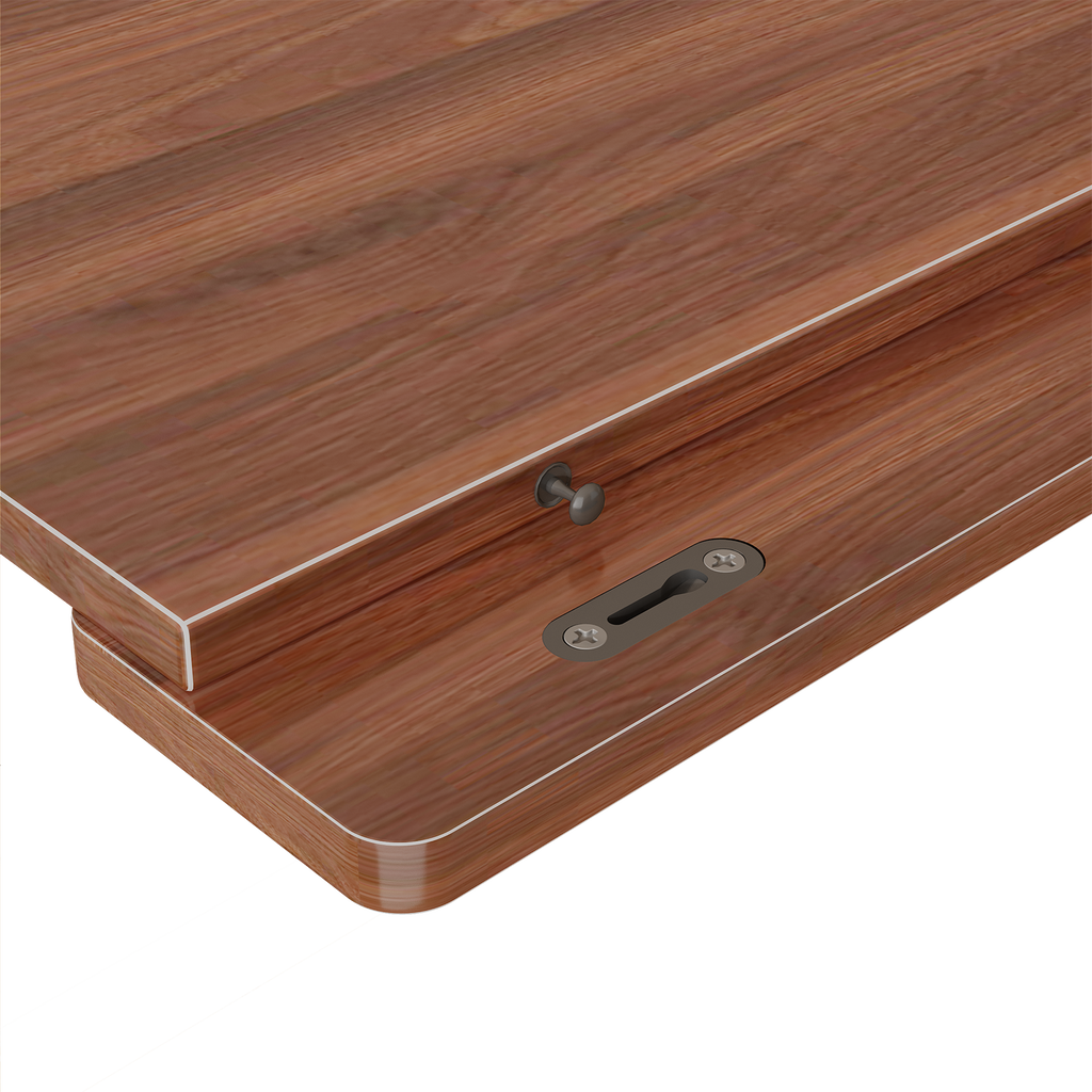 30" x 16" Heavy Duty MDF Shelf Liners with Tool-Free Installation - Walnut