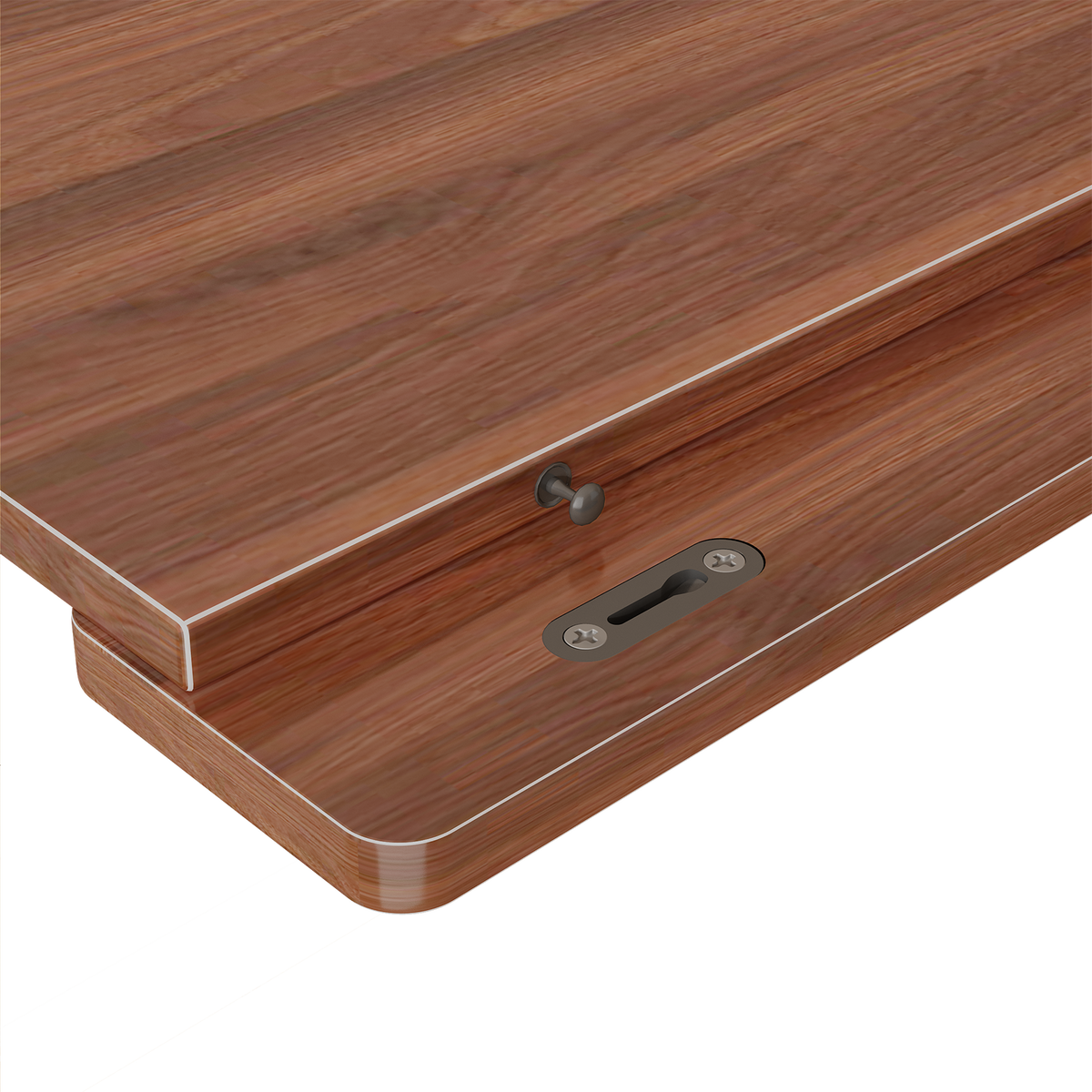 30" x 16" Heavy Duty MDF Shelf Liners with Tool-Free Installation - Walnut