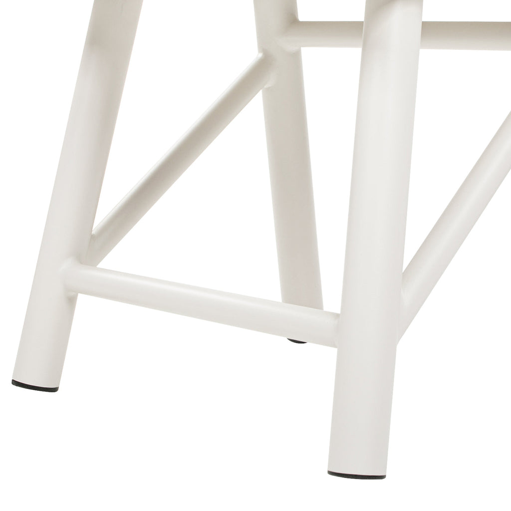 Atlas 19.5" Square Outdoor Patio Side Table with Rust-Resistant Aluminum - Light