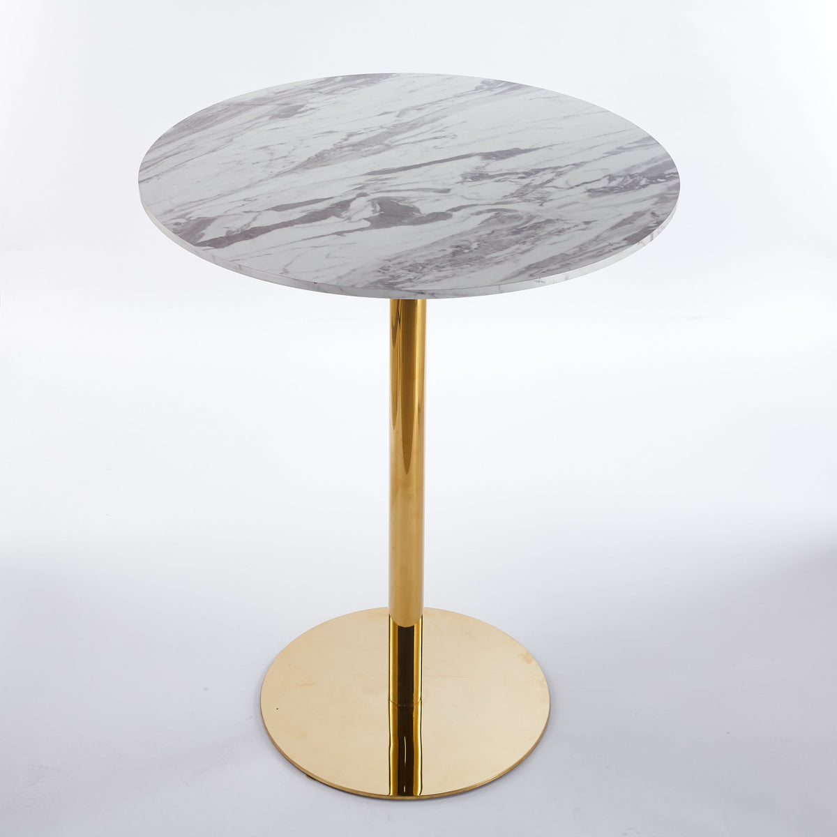 31.5" Folding Golden And Table with MDF Top - Gold