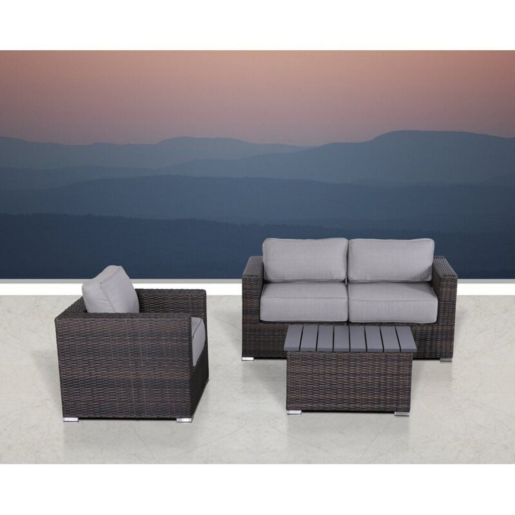 Stylish Sofa Seating Group With Cushions - Multiple Set Options, Dark Gray, Gray, or Dark Brown
