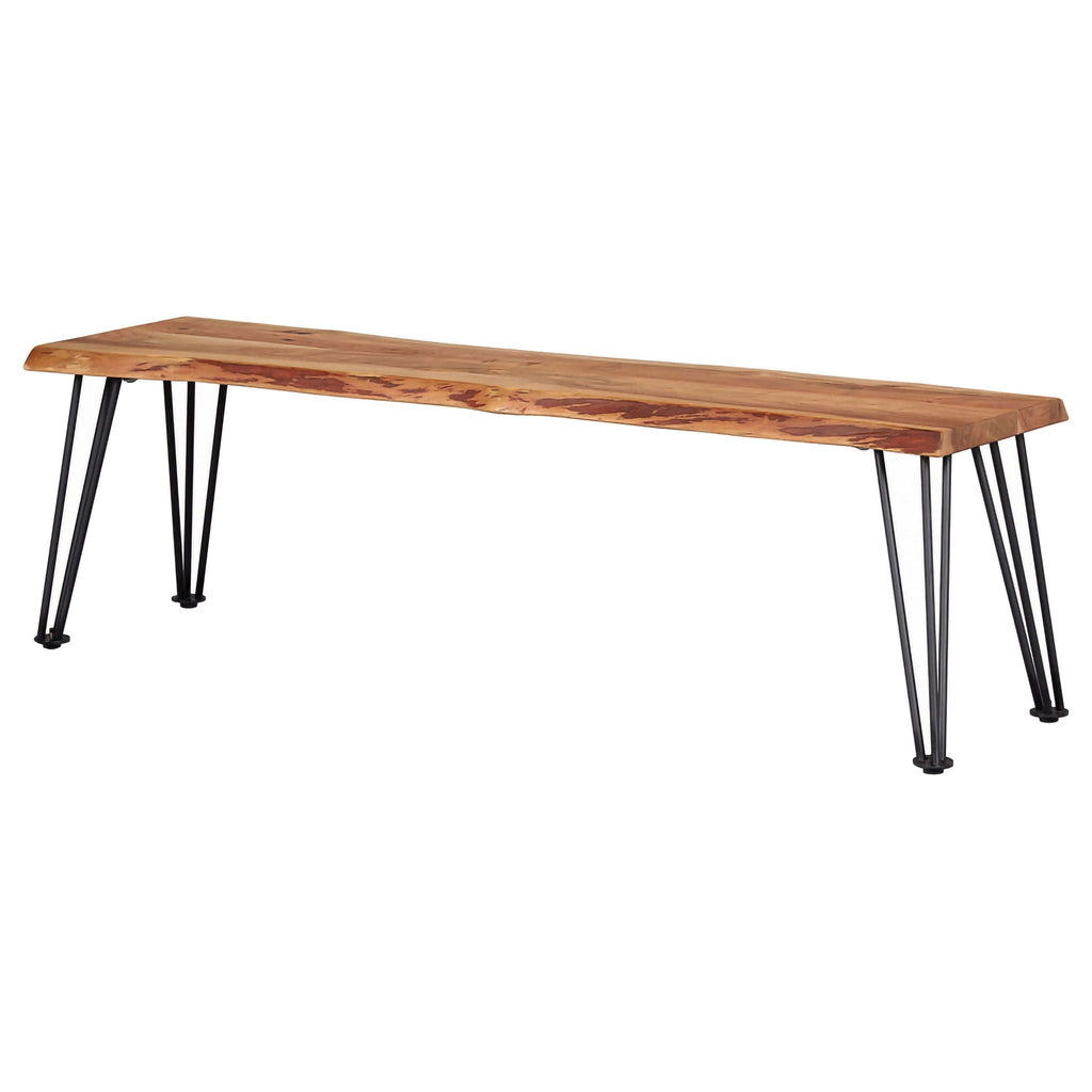 Sherman Wood Dining Bench Natural Acacia
