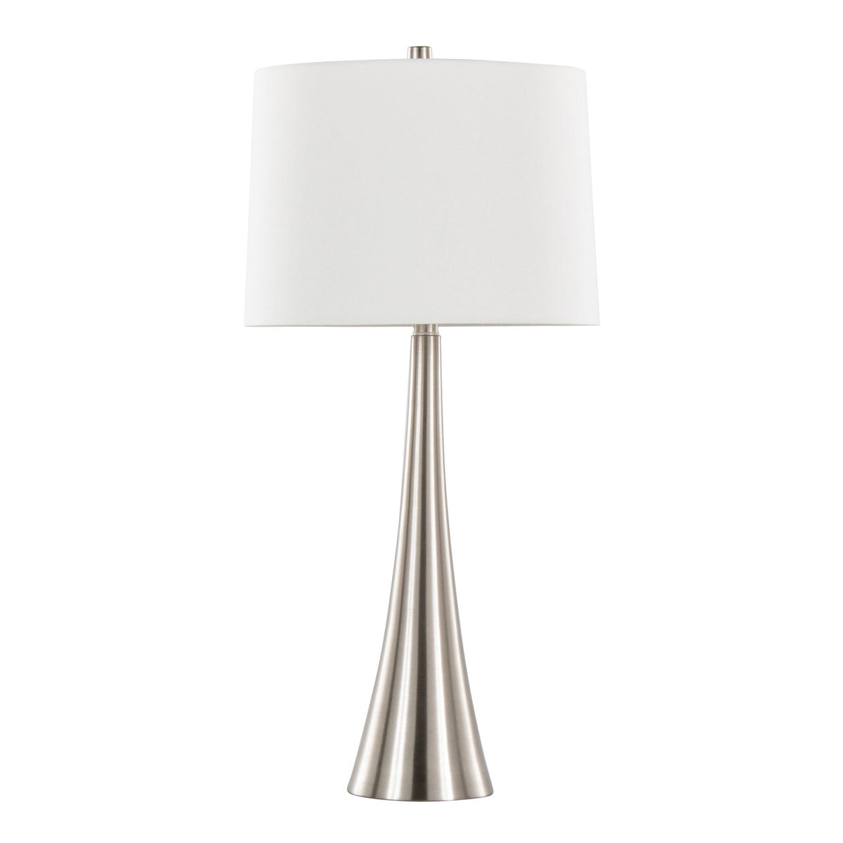 Contemporary Table Lamp Set with 3-Way Switch - Pearl Silver or Bronze