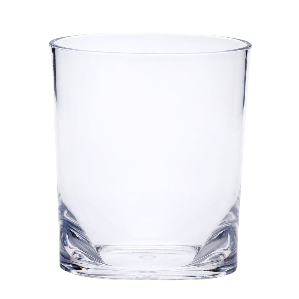 Clear Acrylic Bar Glasses Set of 4 with Unbreakable Design