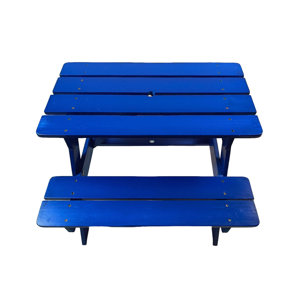 Solid Wood Children's Dining Table and Chairs Set with Multi-Functional Use - Blue or Light Brown