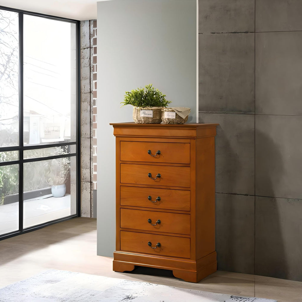 Louis Phillipe Accent Chest with Classic Styling - Multiple Colors