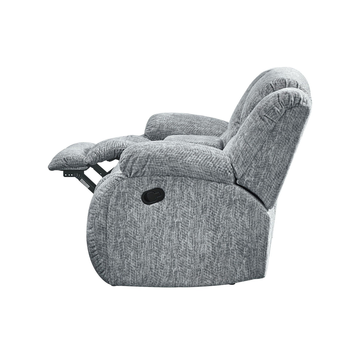 Console Reclining Loveseat with Manual Motion - Black or Gray