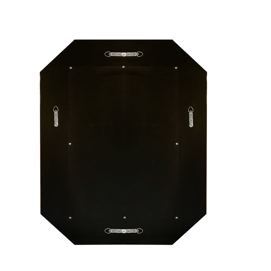 Diamond Shaped Large Wall Mirror with Frameless Modern Design