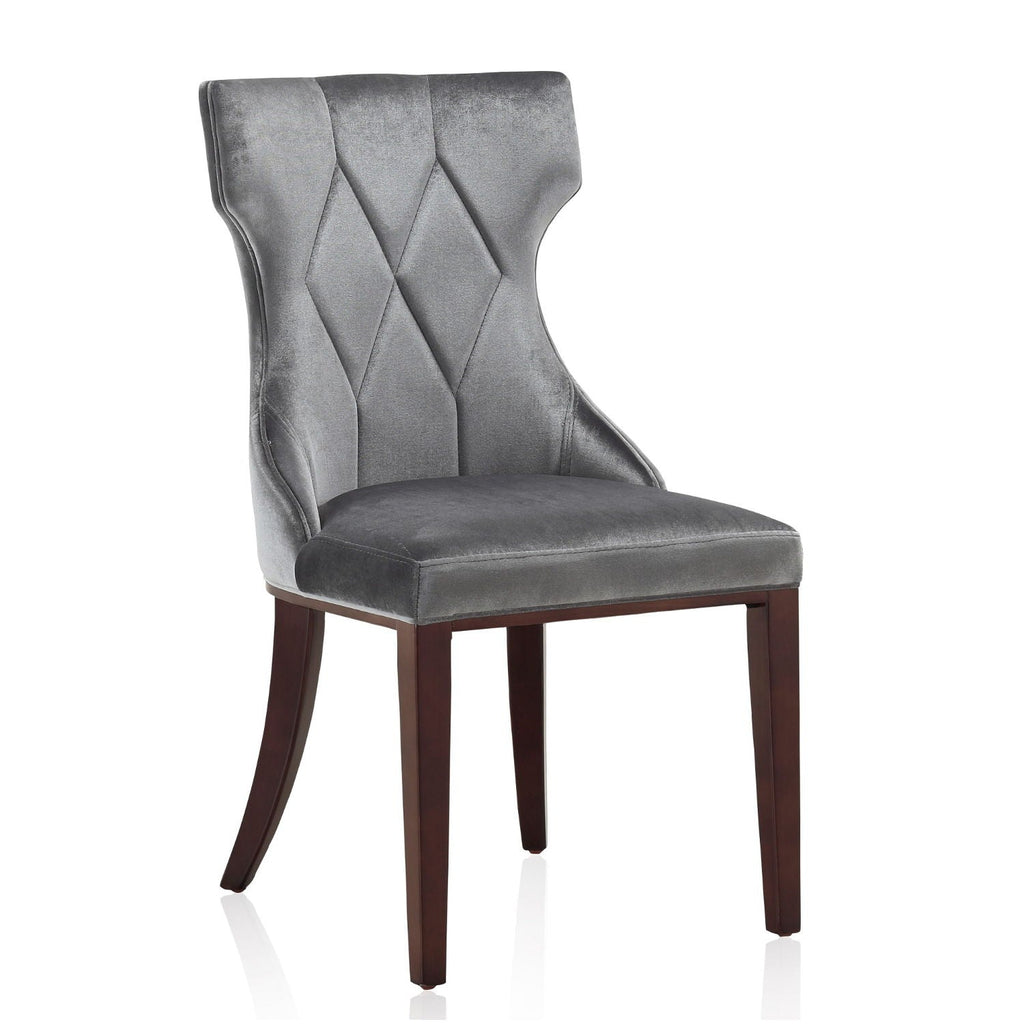 Reine Dining Chair Set of 2 with Solid Wood Frame and Classic Design - Multiple Colors