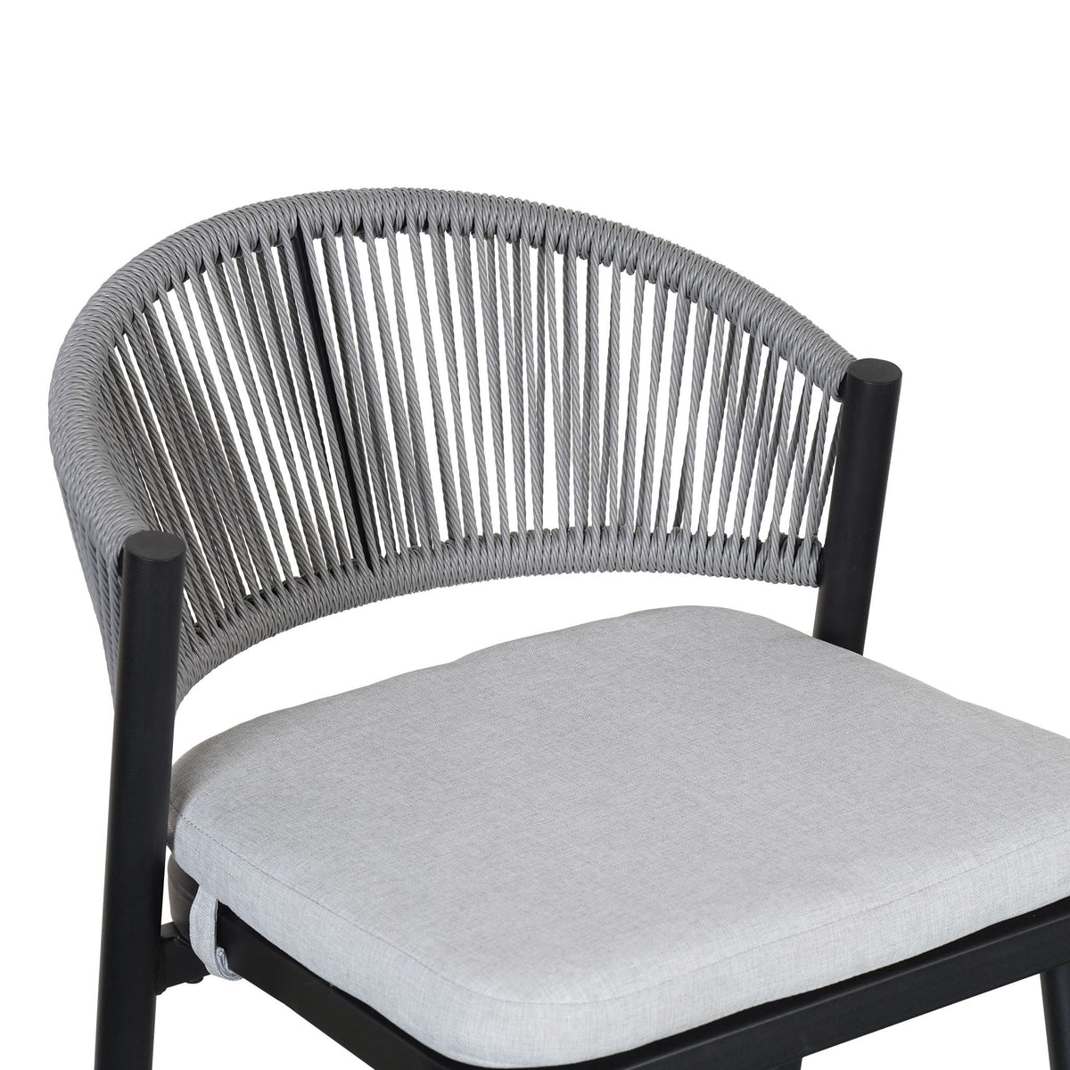 Outdoor Bar Height Metal Frame Counter Stools