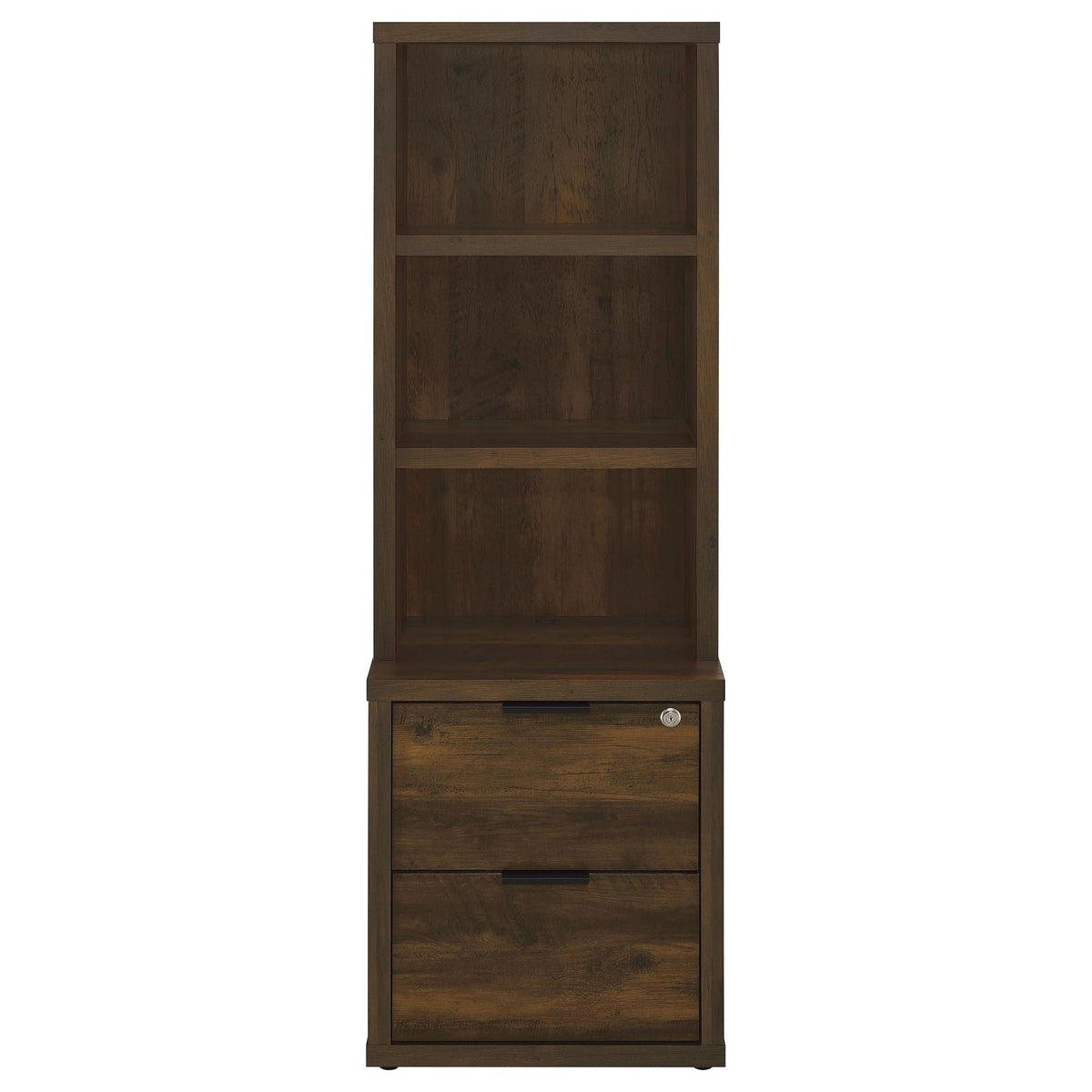 Westpark 3-piece Wall Unit Bookcase Set with USB Dark Pine