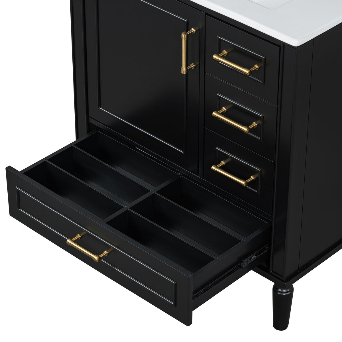 Traditional Bathroom Vanity Set with Soft Close Doors - Multiple Colors