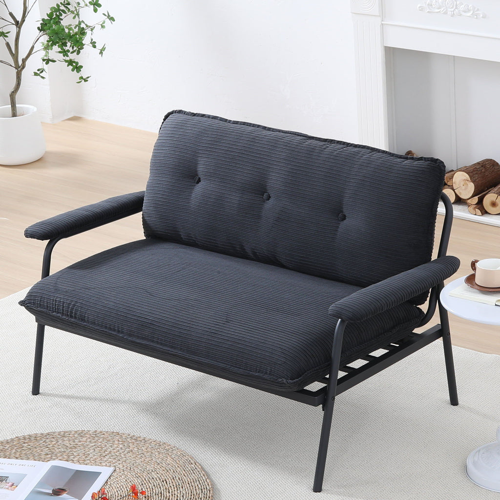 Modern Metal Frame Sofa with Sponge Filling - Beige