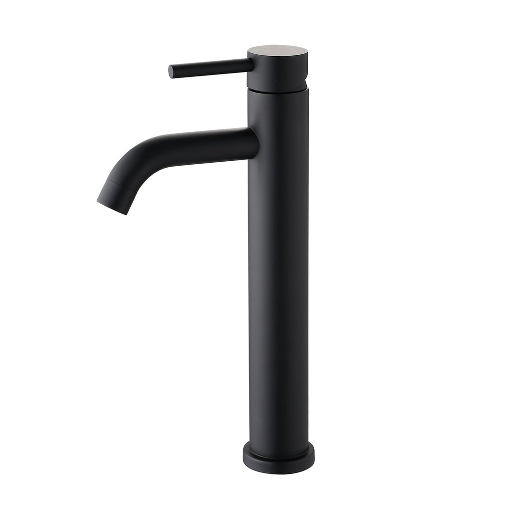 Single Hole Single Handle Bathroom Sink Faucet with Spot-Resistant Finish - Matte Black, Brushed Nickel, Brushed Gold