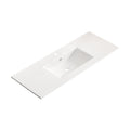 Milk White Bathroom Sink Vanity Top with Thin-Edge Design - 47.64" Wide