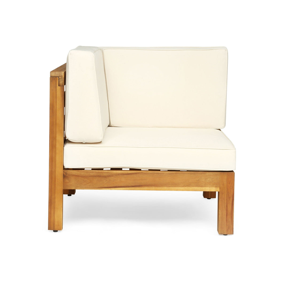 Oana 3 Piece Loveseat Set with Coffee Table - Acacia Wood Outdoor Seating