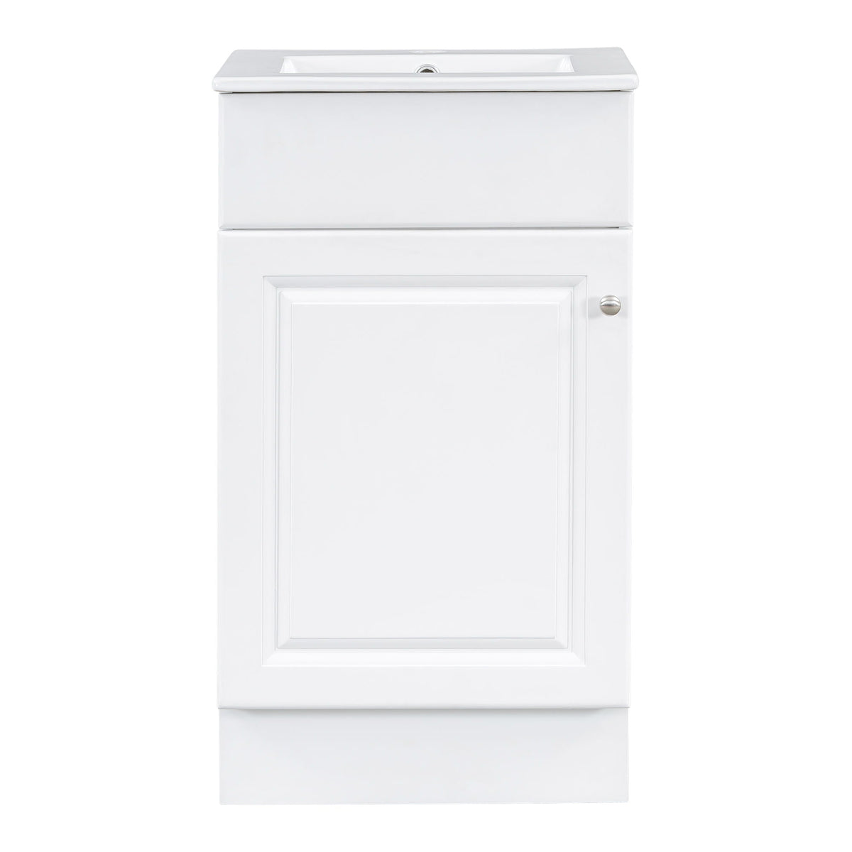 Bathroom Vanity with Sink and Adjustable Shelf - Multiple Colors