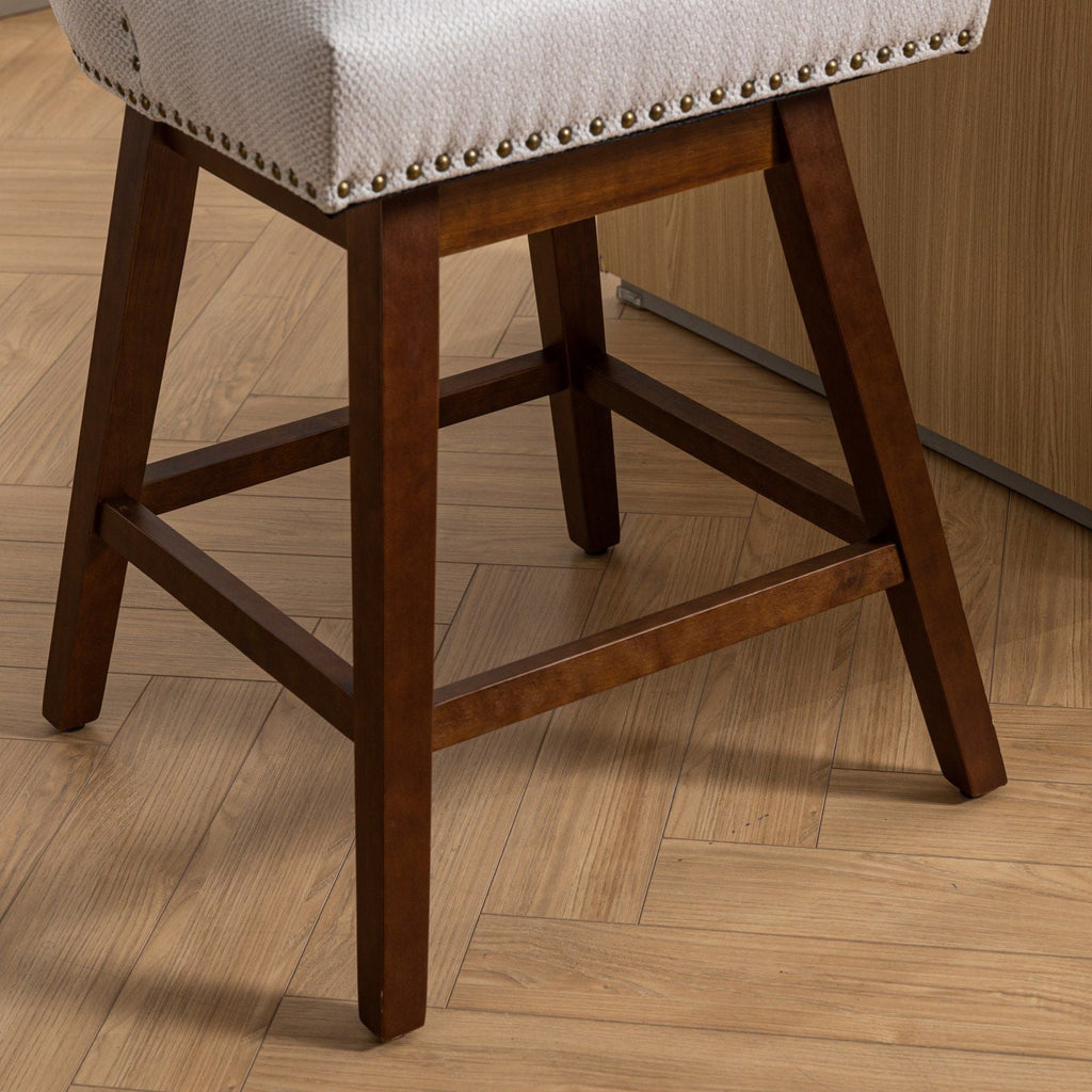 Counter Height Swivel Barstools, Set of 2
