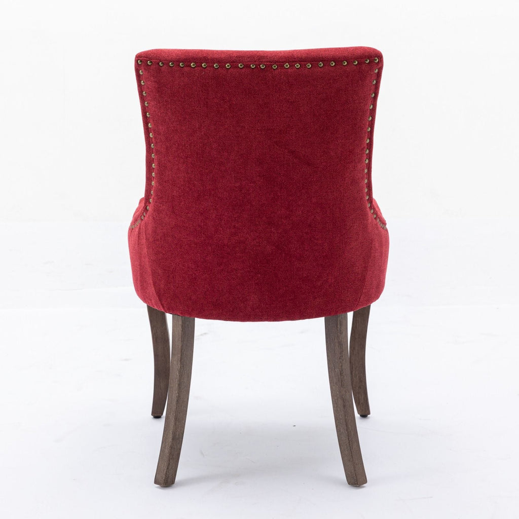 Ultra Side Dining Chair Set with Solid Wood Legs - Multiple Colors