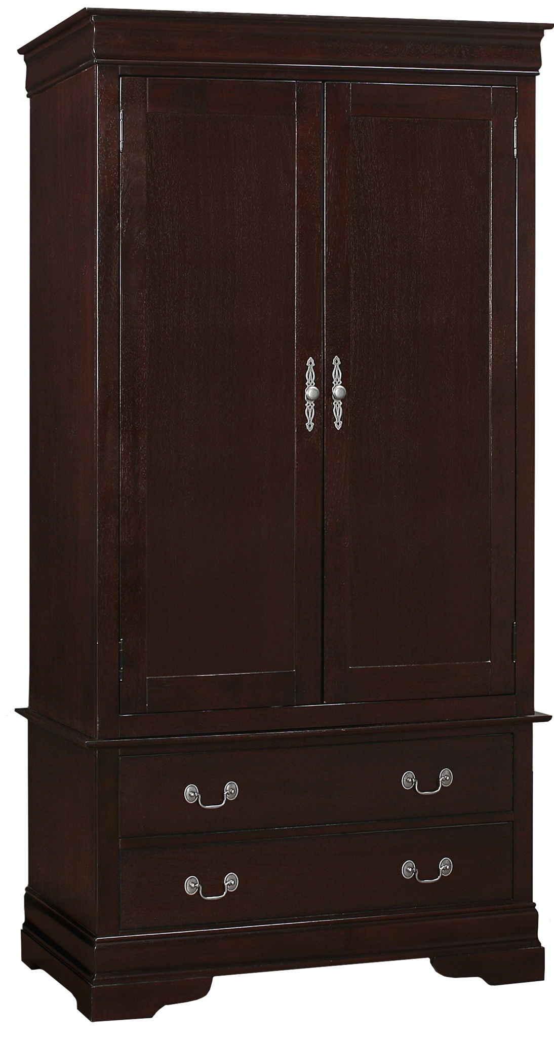 Traditional Armoire with Hanging Bar - Multiple Colors