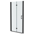 Fold Frameless Shower Door with Tempered Glass - Bi-Fold Modern Design