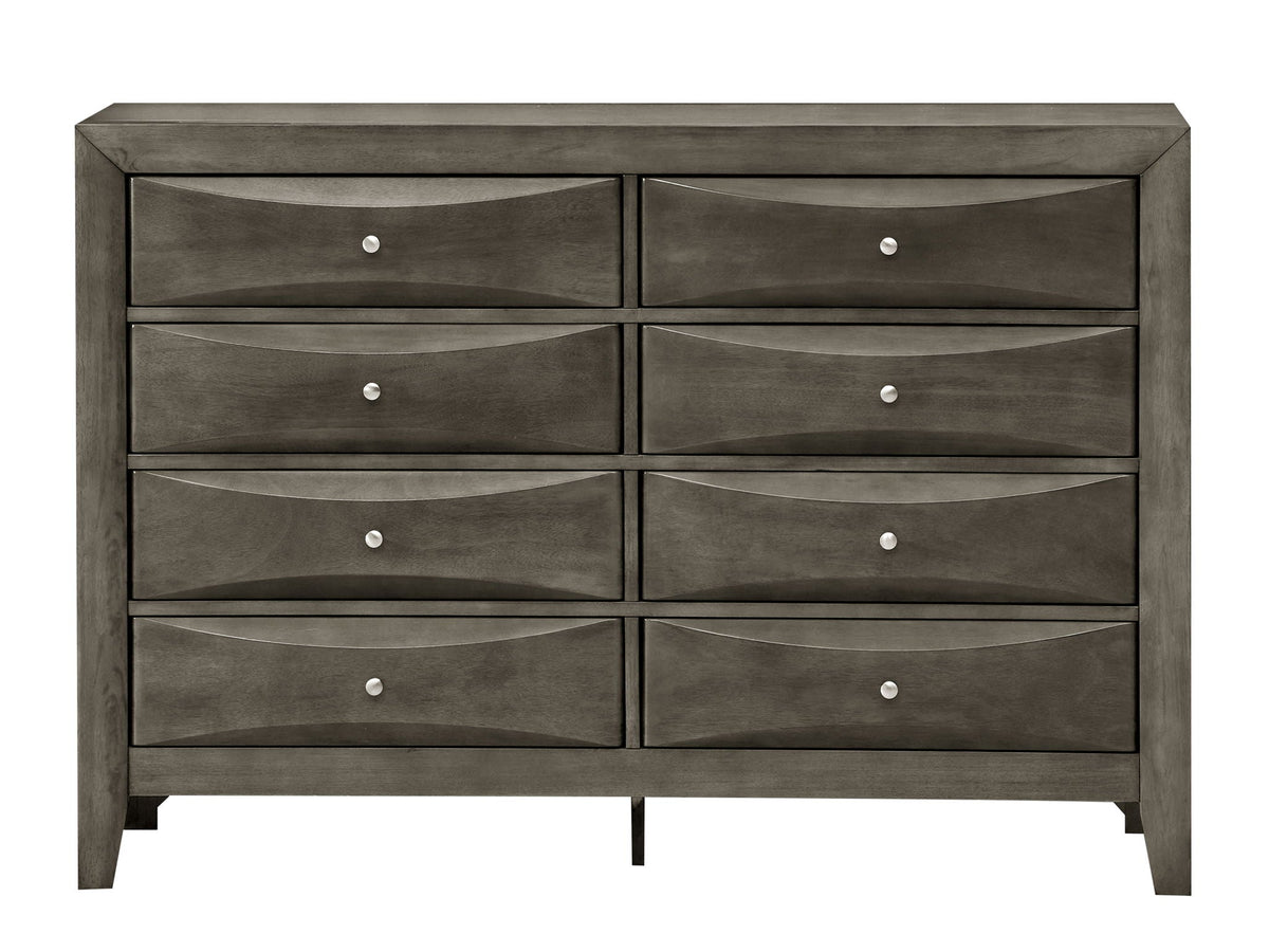 Marilla Dresser with Molded Resin Drawer Fronts - Multiple Colors