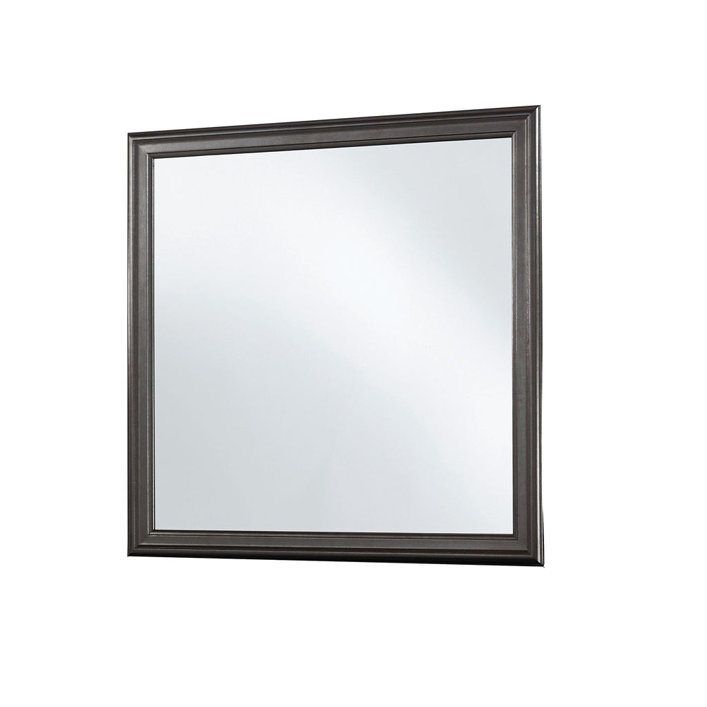 Crocodile Metallic Mirror with Beveled Glass - Dark Gray or White