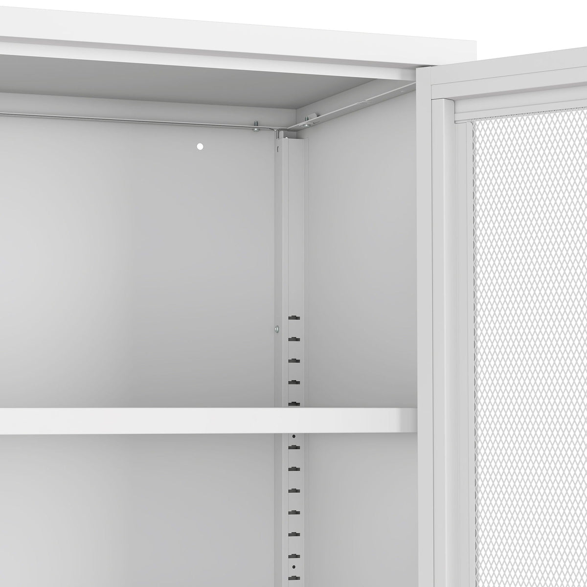 Metal Accent Cabinet with Adjustable Shelves - Black, Green, or White