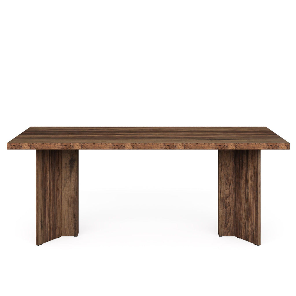 Vintage Executive Desk with Thickened Tabletop – Light Brown or Dark Brown