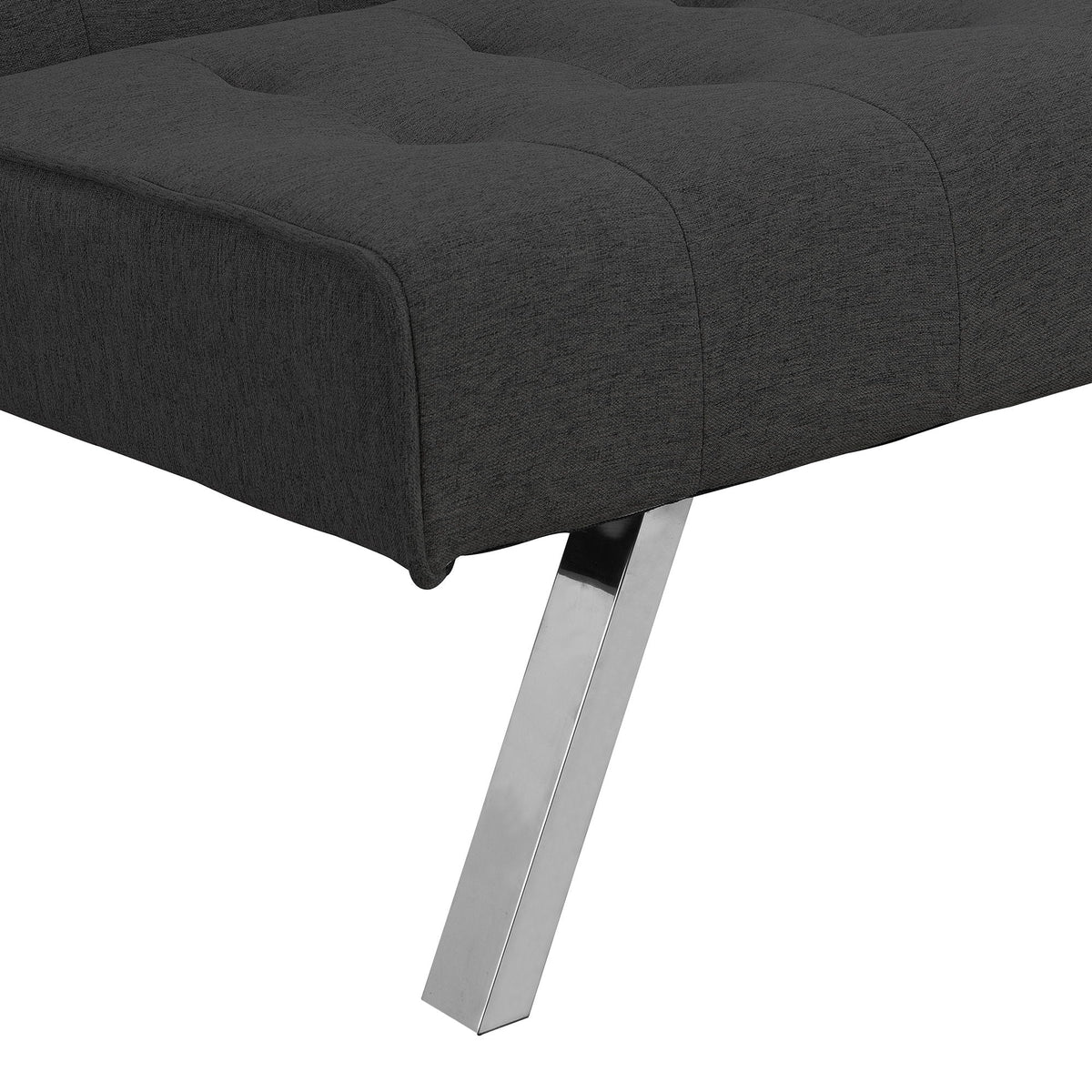 Modern Sofa Bed with Wood Frame and Stainless Legs - Multiple Colors
